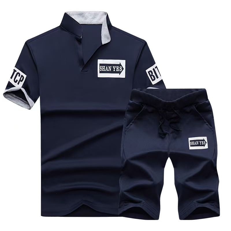 Slim Fit Suit Set - Summer Short Sleeve Casaul Slim Fit
