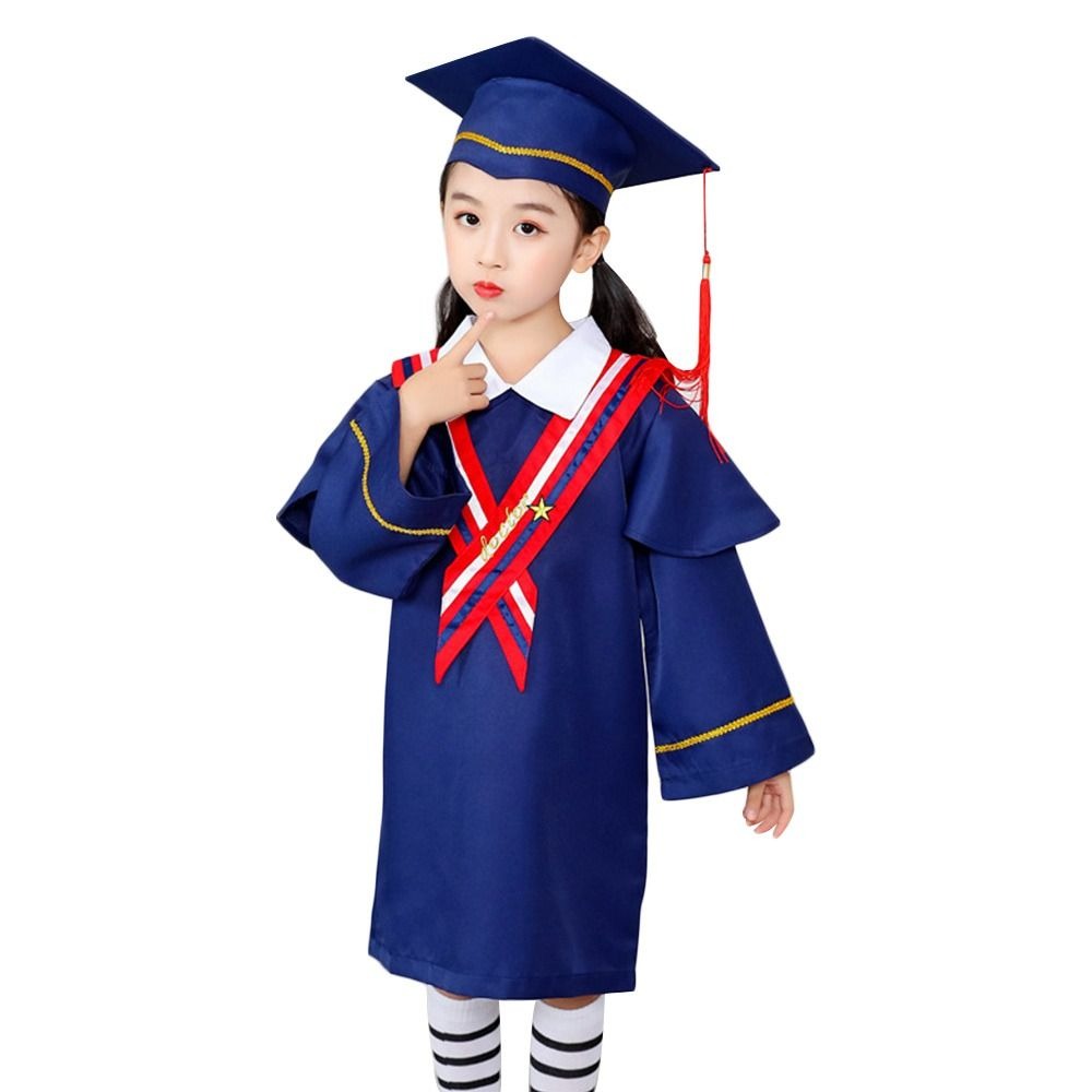 Men'S Formal Wear For Graduation - 2Pcs/Set Kindergarten Children Graduation Gown With