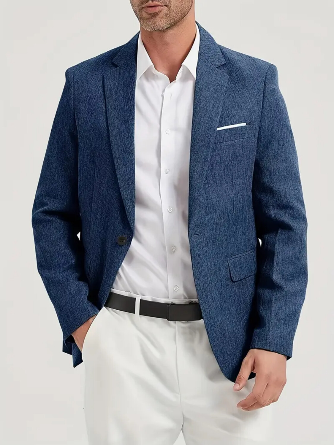 Elegant Formal Men'S Wear - Mens Suit Jacket Single Breasted Casual