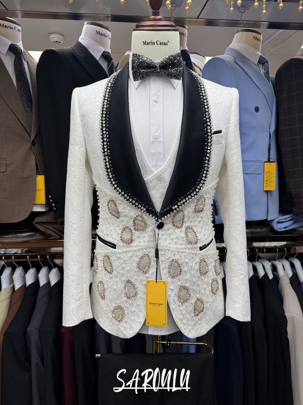 Richly Pearls Beaded Men Suit  - Men Formal Wear Sale 리뷰 및 가격