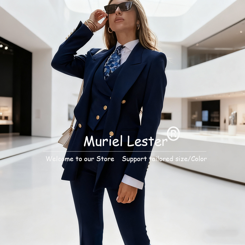 Elegant Blue Women's Suits Dou - Slim Fit Suit Set 리뷰 및 가격