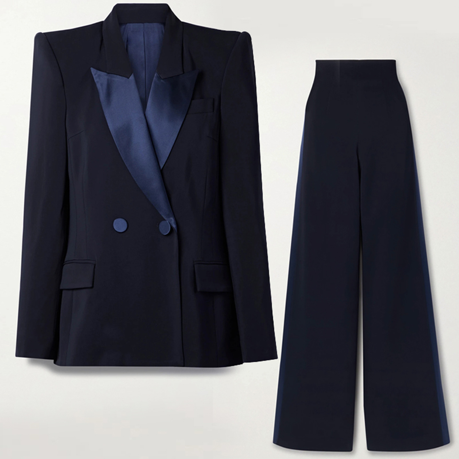 Navy Blue Women's 2 Piece Set  - Slim Fit Suit Set 리뷰 및 가격