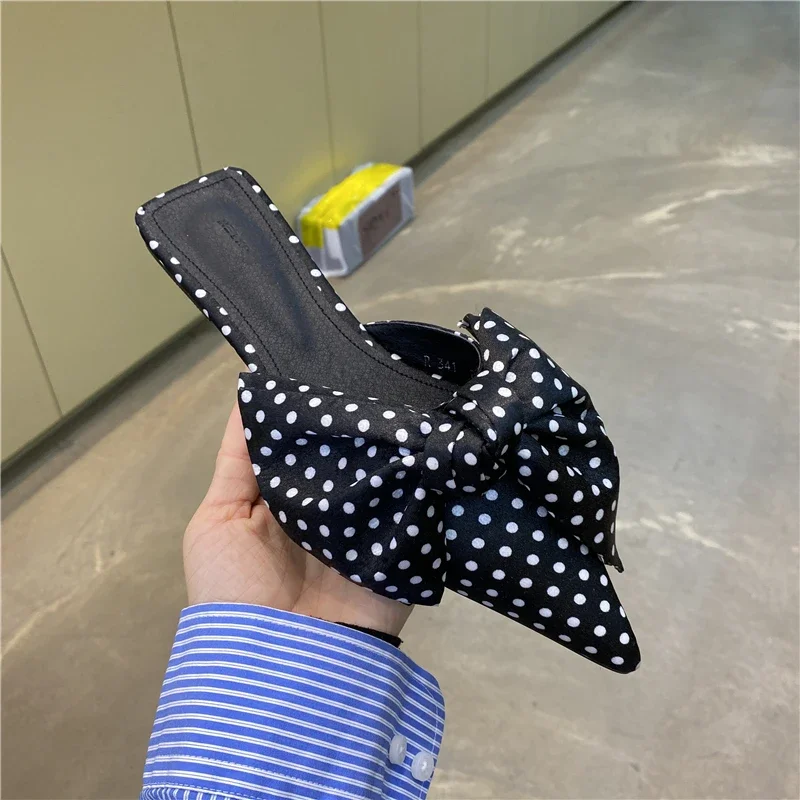 Women Sandals Oversize Bowtie  - Satin Bow Tie 리뷰 및 가격