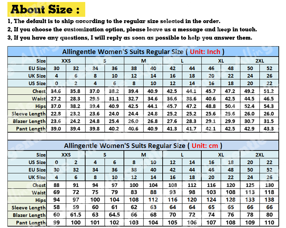 Allingentle Skirt Suit Women's - Slim Fit Suit Set 리뷰 및 가격
