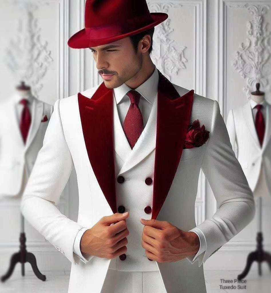 Formal Man Tuxedos Velvet Coll - Men'S Formal Wear For Graduation 리뷰 및 가격