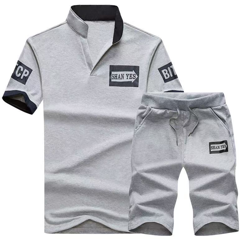 Summer Short Sleeve Casaul Sli - Slim Fit Suit Set 리뷰 및 가격