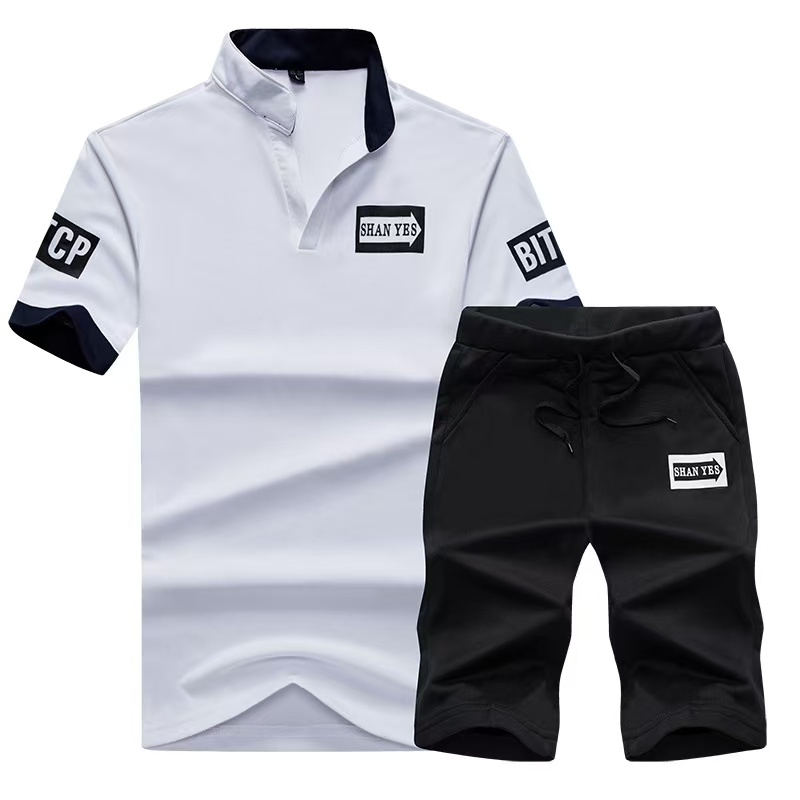 Summer Short Sleeve Casaul Sli - Slim Fit Suit Set 리뷰 및 가격