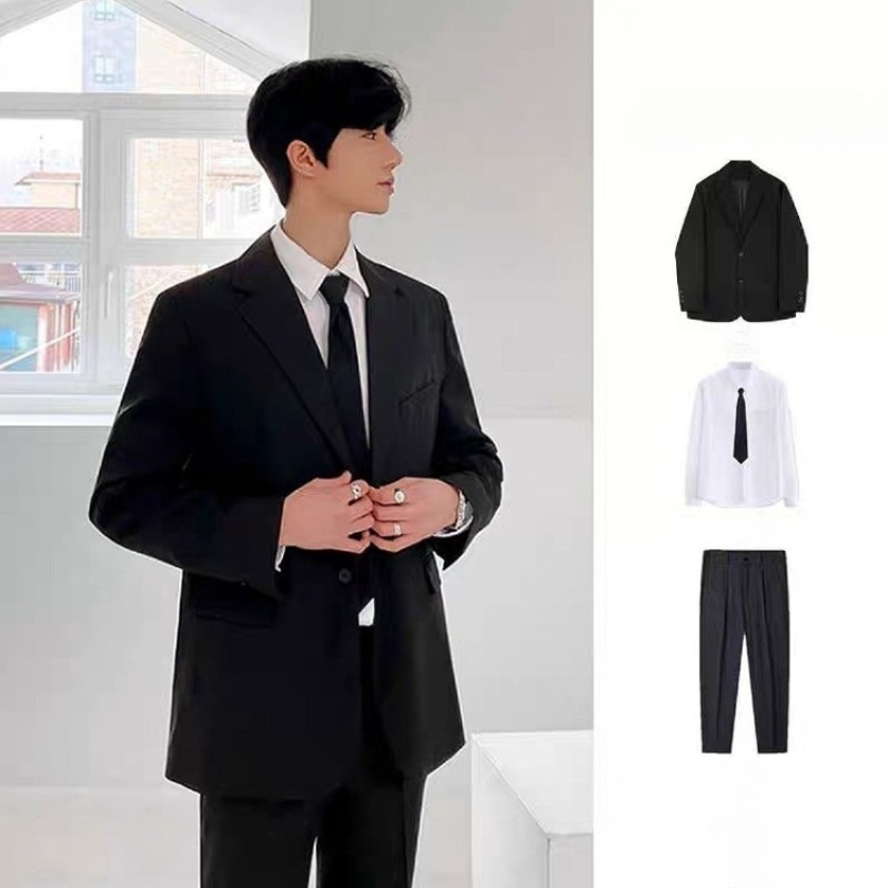 Premium Men's Blazer Suit Set  - Men'S Formal Wear For Graduation 리뷰 및 가격