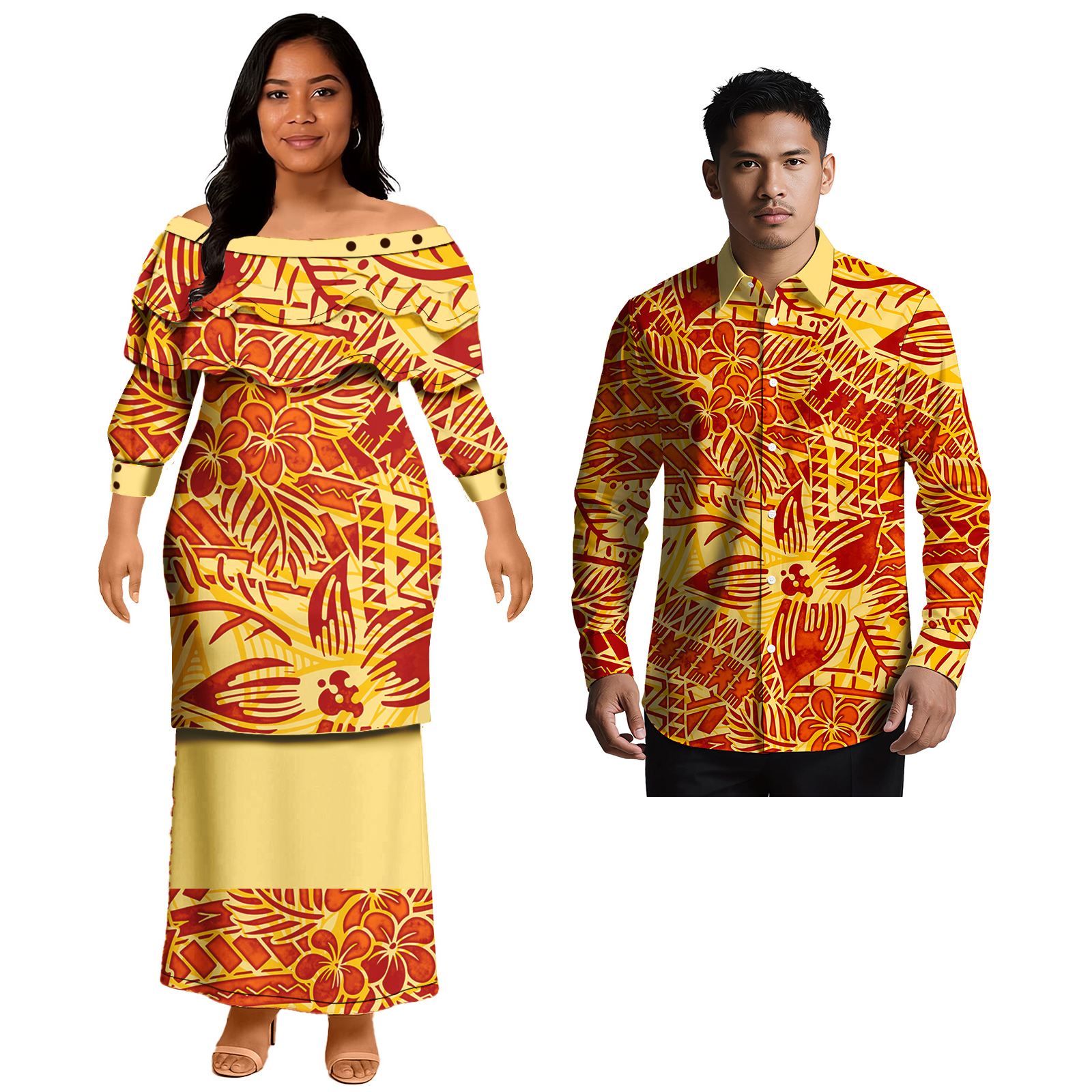 Popular Design Custom Couple C - Men'S Hawaiian Formal Wear 리뷰 및 가격