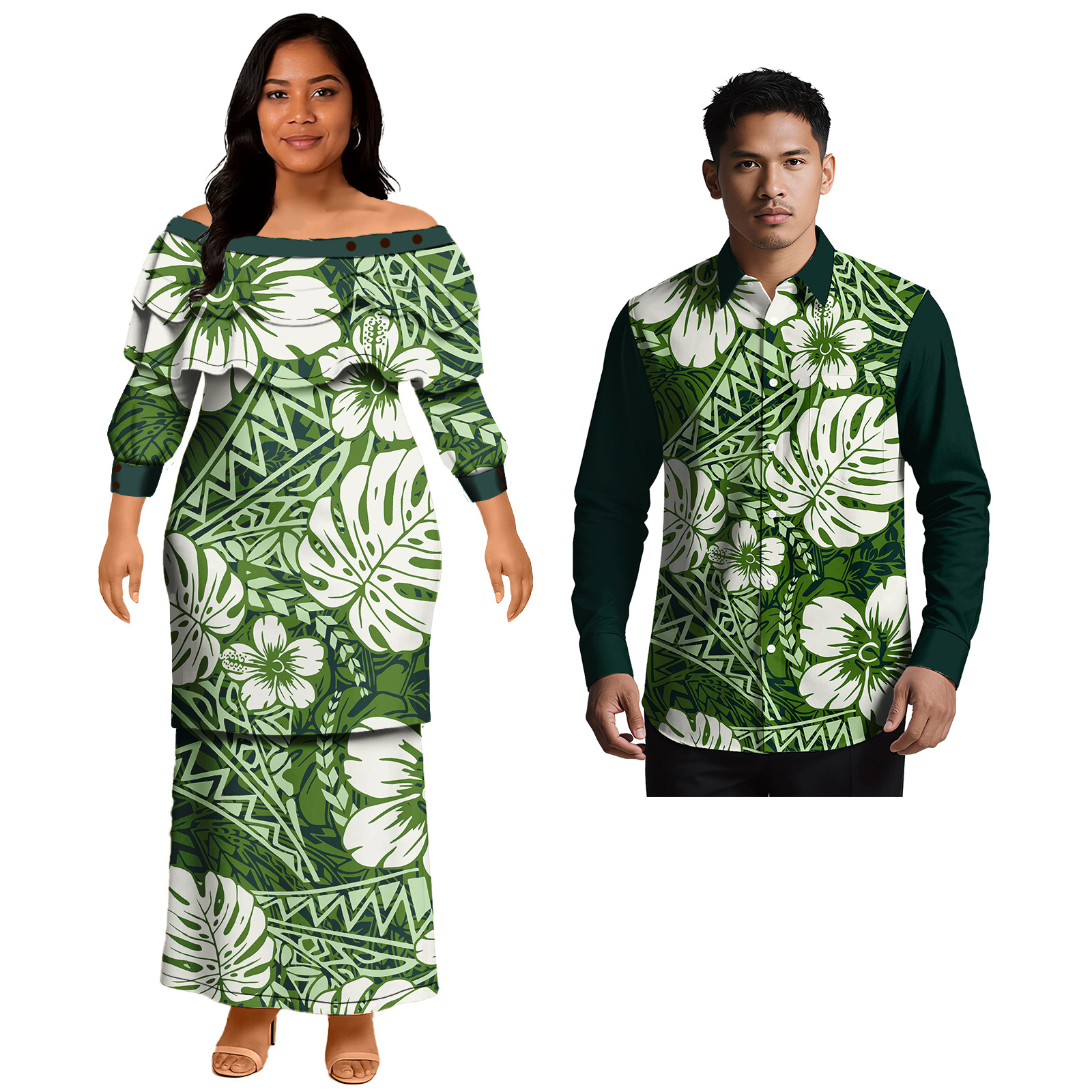 Popular Design Custom Couple C - Men'S Hawaiian Formal Wear 리뷰 및 가격