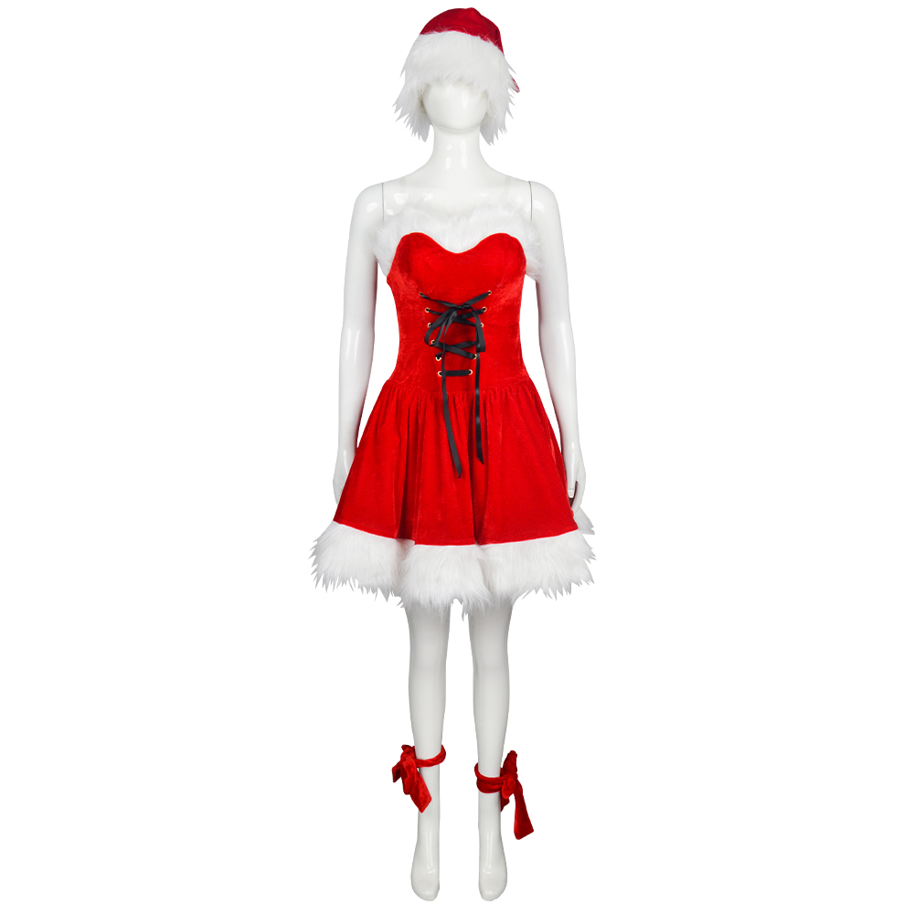 Sexy Velvet Christmas Costume  - Slim Fit Suit Set 리뷰 및 가격