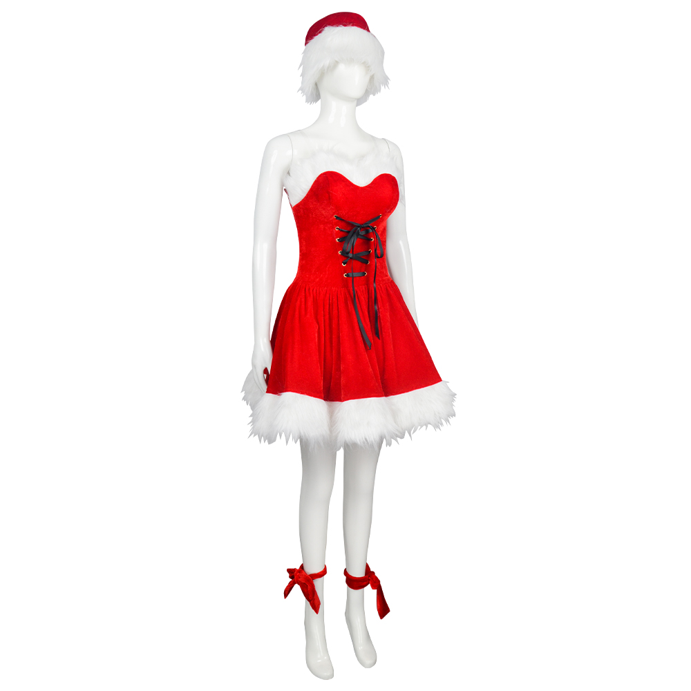 Sexy Velvet Christmas Costume  - Slim Fit Suit Set 리뷰 및 가격