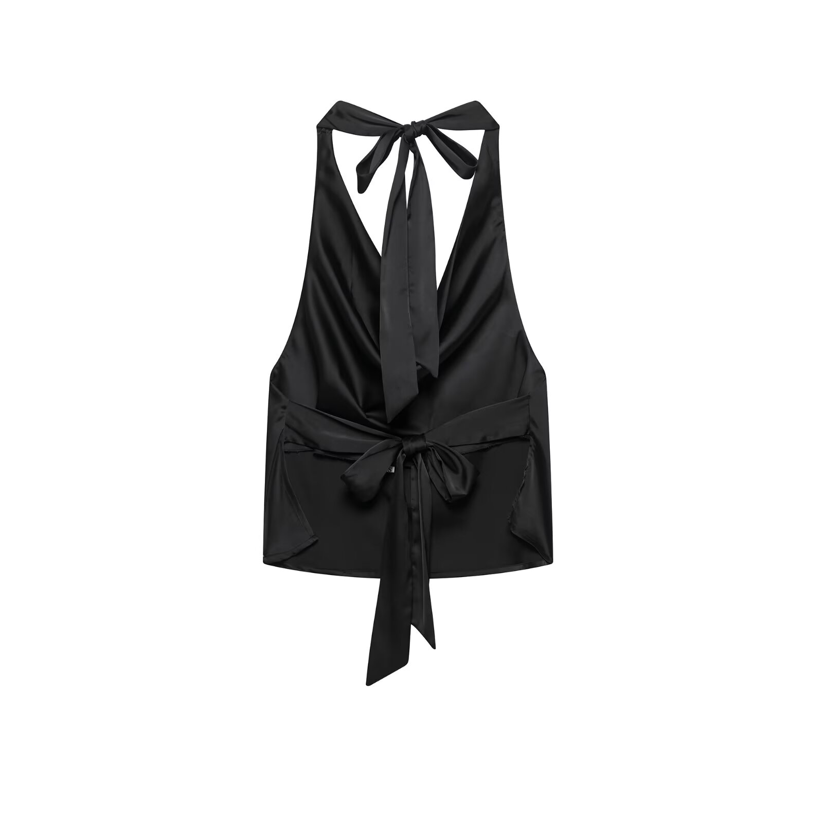 Zevity 2025 Women Sexy Sleevel - Satin Bow Tie 리뷰 및 가격