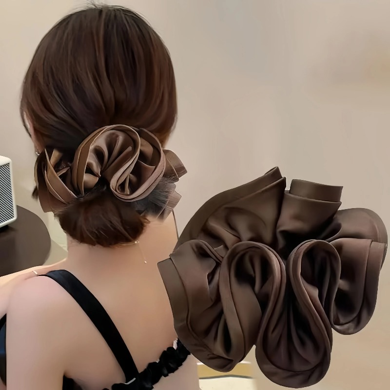 Korean Satin Scrunchies Elasti - Satin Bow Tie 리뷰 및 가격