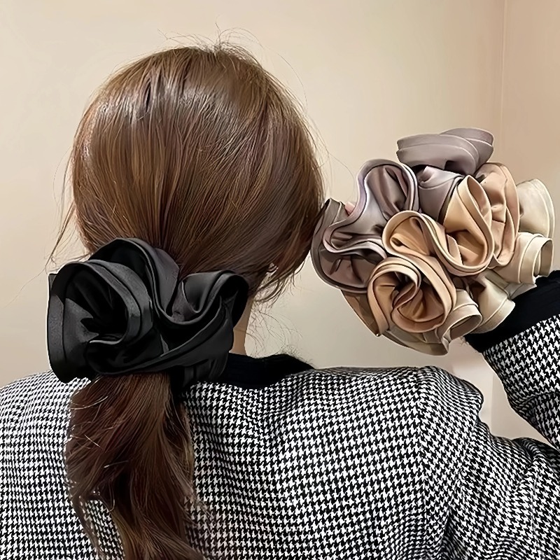 Korean Satin Scrunchies Elasti - Satin Bow Tie 리뷰 및 가격