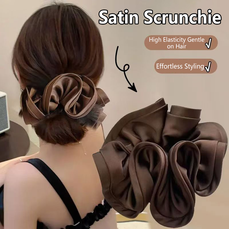 16CM Korean Satin Scrunchies E - Satin Bow Tie 리뷰 및 가격