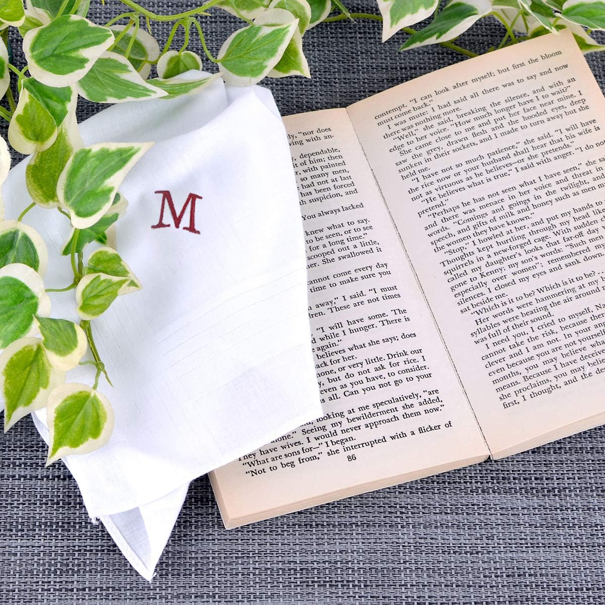 Initial Handkerchief for Men,  - Monogrammed Handkerchief 리뷰 및 가격