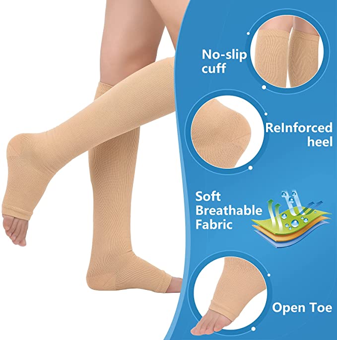 Open Toe Knee High Calf Compre - Men'S Formal Wear For Graduation 리뷰 및 가격