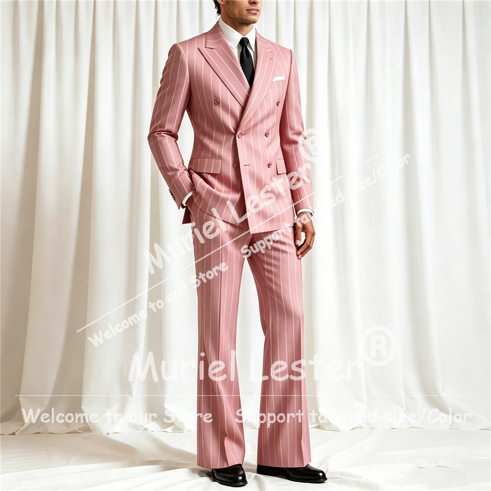 Elegant Stripes Suit Men 2 Pie - Elegant Formal Men'S Wear 리뷰 및 가격