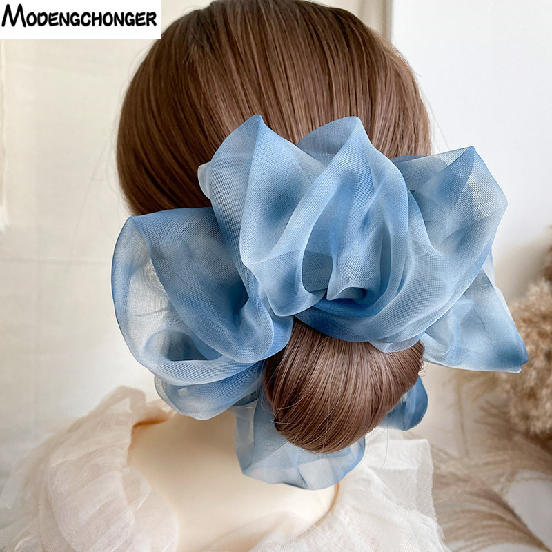 1PC Spring Summer Net Yarn Hai - Satin Bow Tie 리뷰 및 가격
