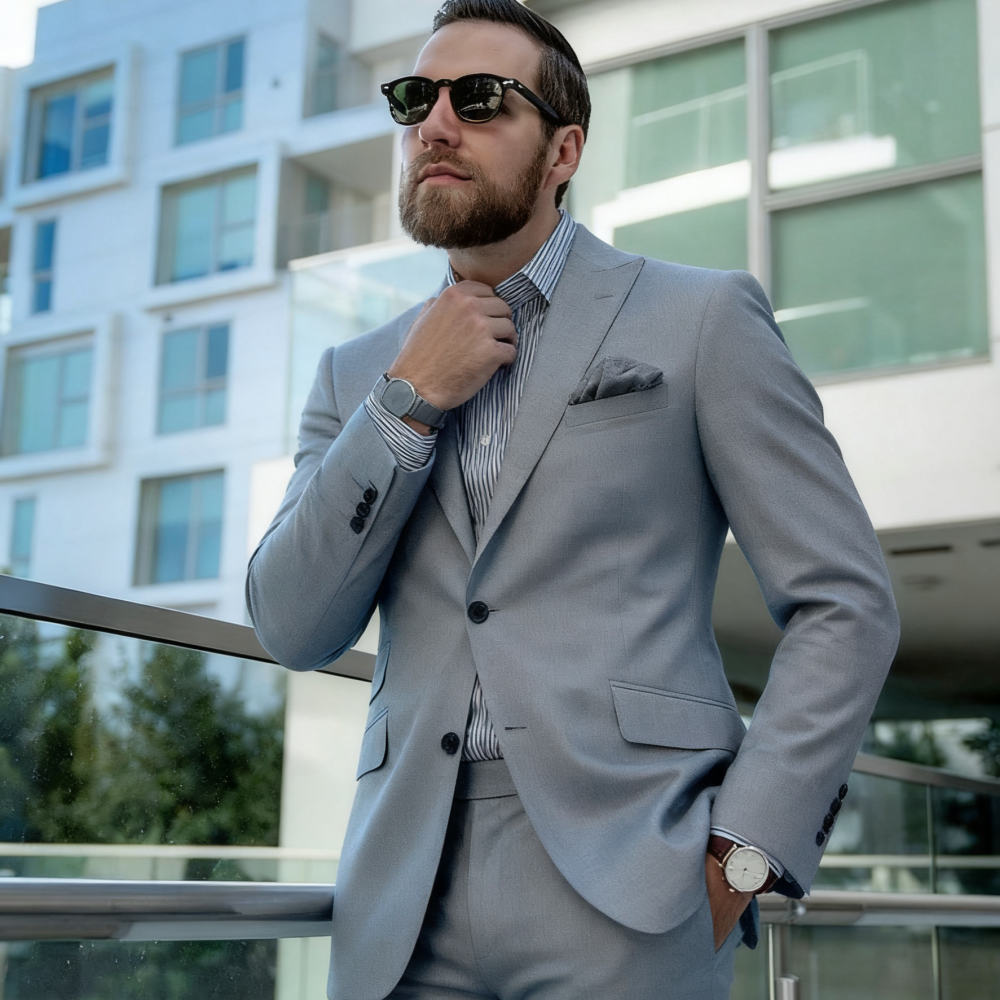 Blue Suit Men's Custom-Fit Ter - Men'S Formal Wear For Graduation 리뷰 및 가격