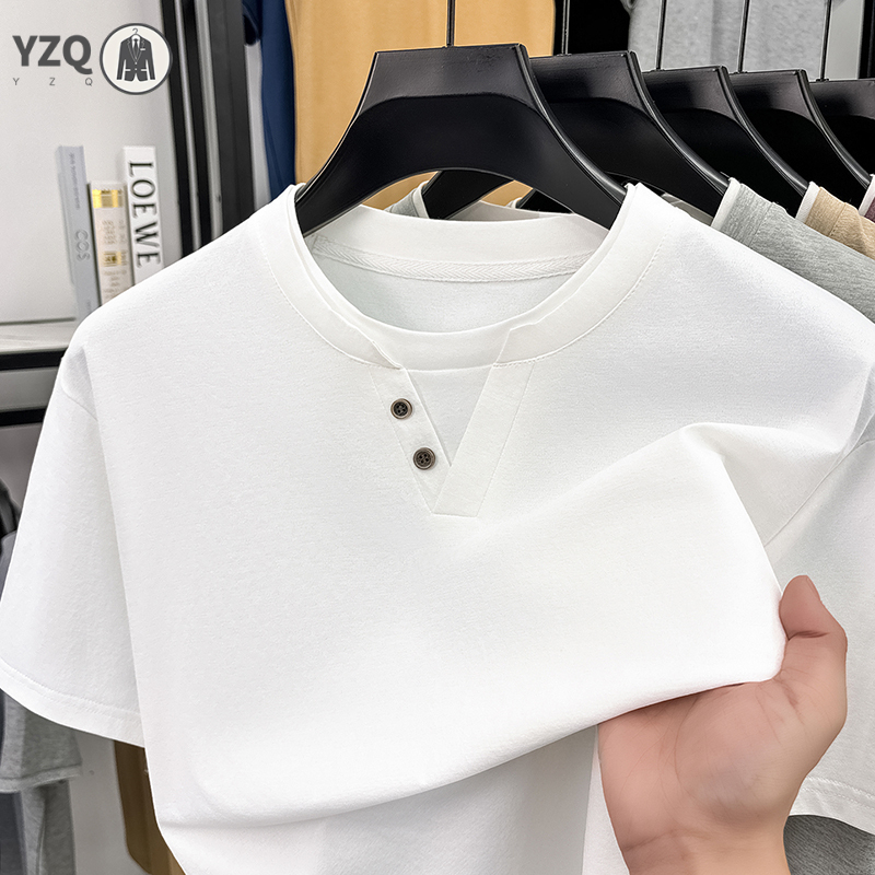 Mens Short Sleeve T Shirt Henl - Slim Fit Suit Set 리뷰 및 가격
