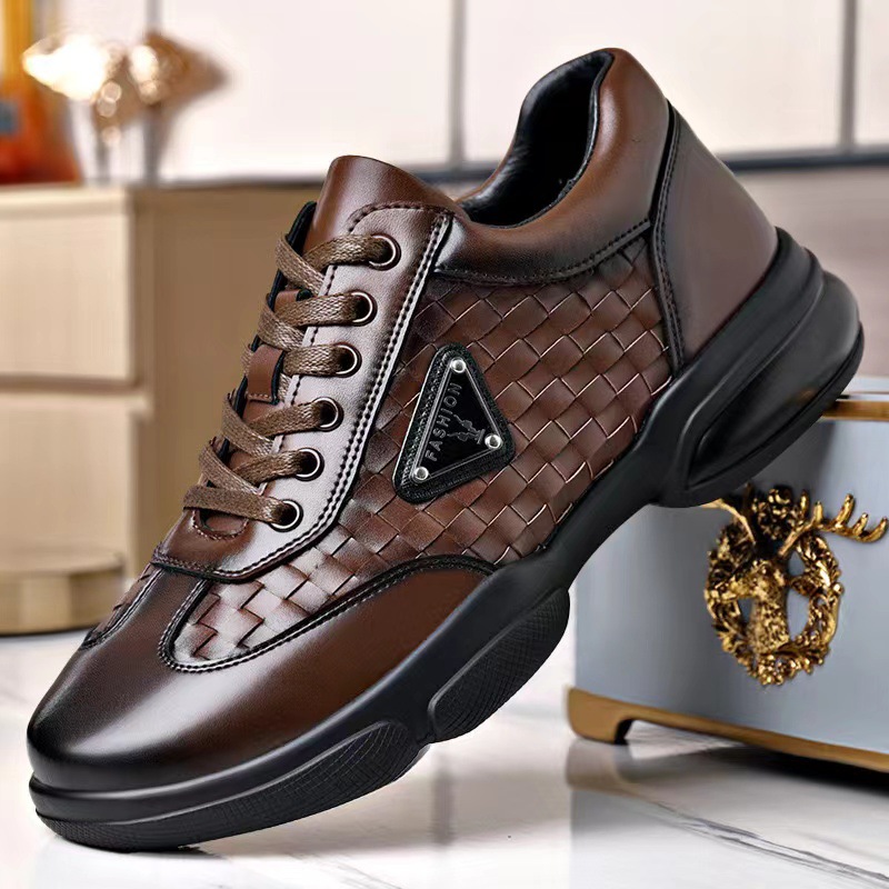 New Men Leather Shoes Platform - Men Formal Wear With Sneakers 리뷰 및 가격